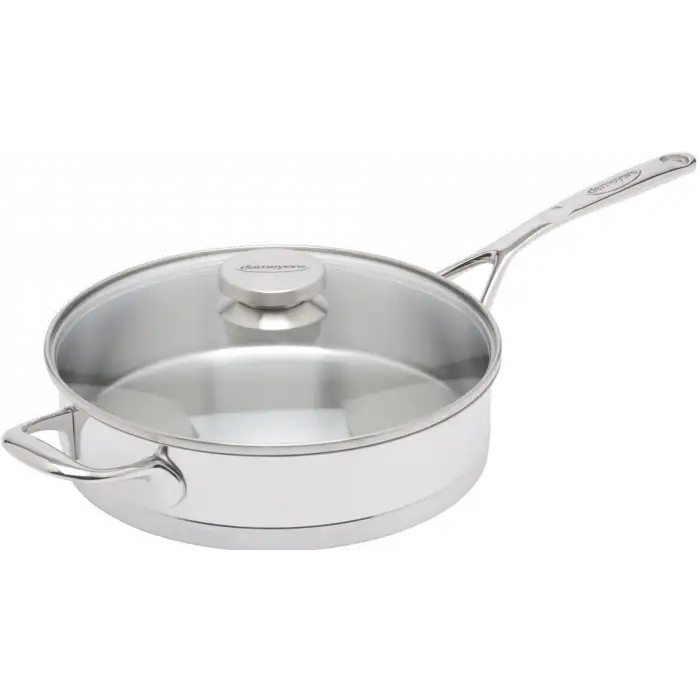 41424A Demeyere Atlantis sauteuse basse avec couvercle en verre 24 cm 2,8l