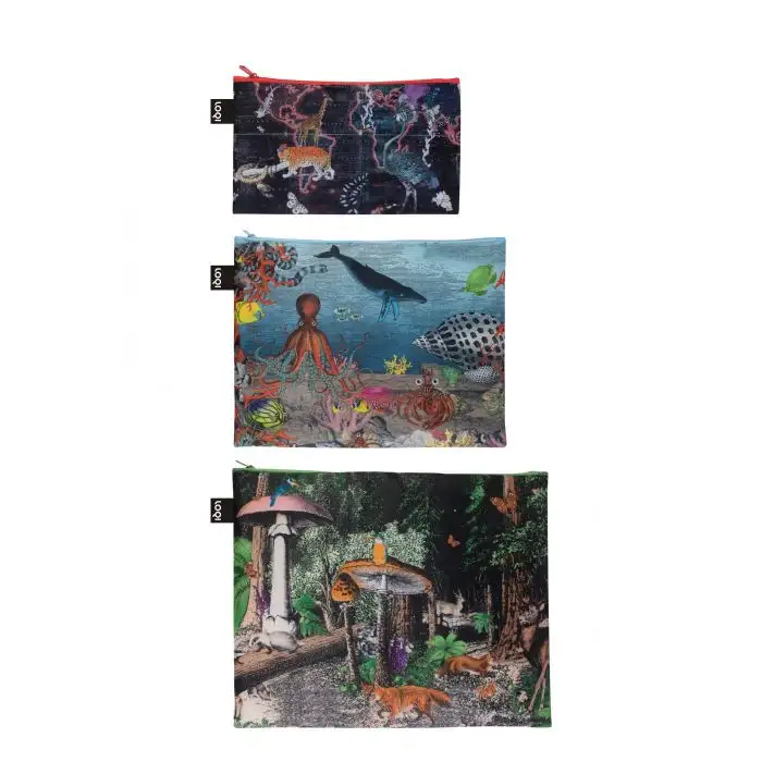 Zip Pockets K.S. Williams Interiors - World Map