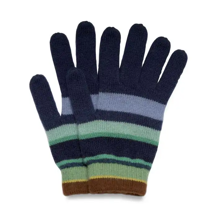 Wool & Cashmere gloves - Ocean