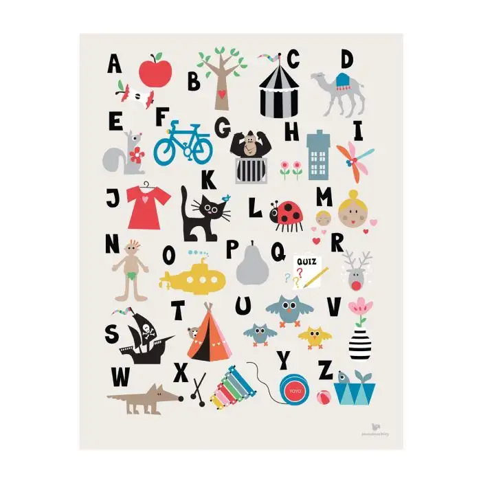 ABC Poster - NL - 50 x 70 cm, exclusief frame