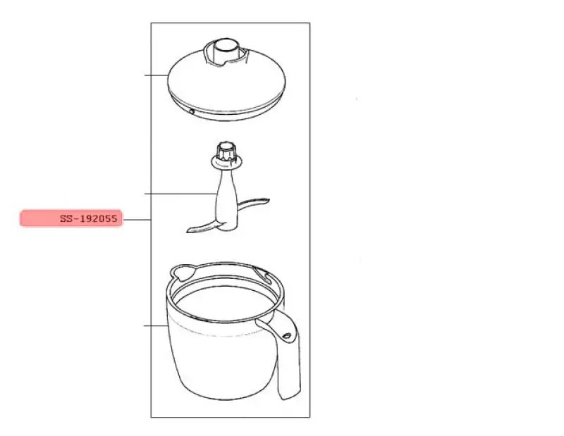 ACCESSOIRES HACHOIR pour PIECES PREPARATION CULINAIRE PETIT ELECTROMENAGER SEB - SS-192055