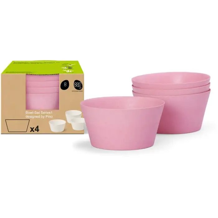 8Pandas 8Pandas Bamboo Design Cereal/soup bowl Set of 4 Pieces