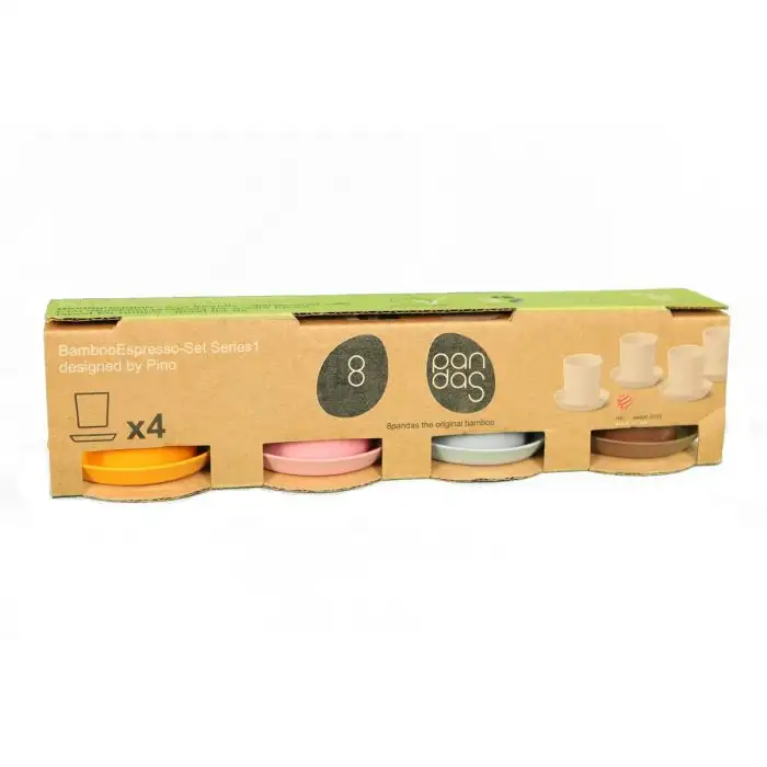 8Pandas 8Pandas Series1 Day Espressoset Set of 8 Pieces
