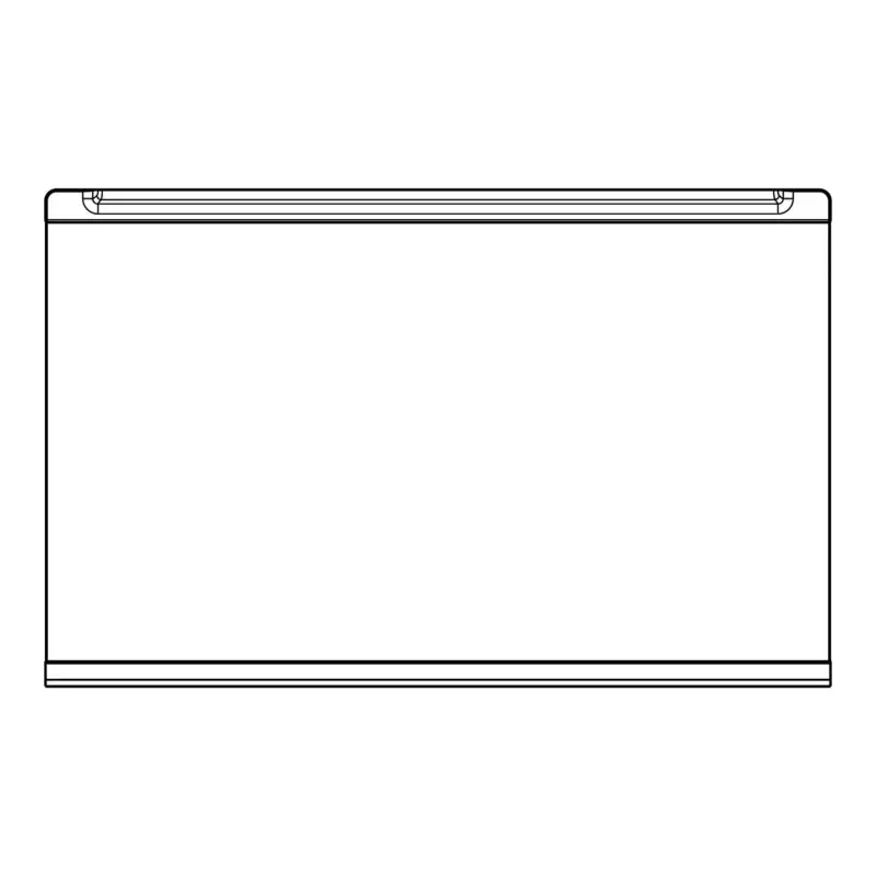 Clayette en verre, complet, neutre, 458.5x288.4mm largeur: 288mm longeur: 458mm 8582651087396