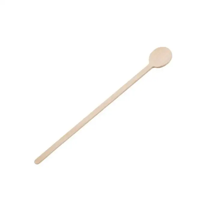 Agitateurs à cocktail biodégradables en bois Fiesta Green 150mm