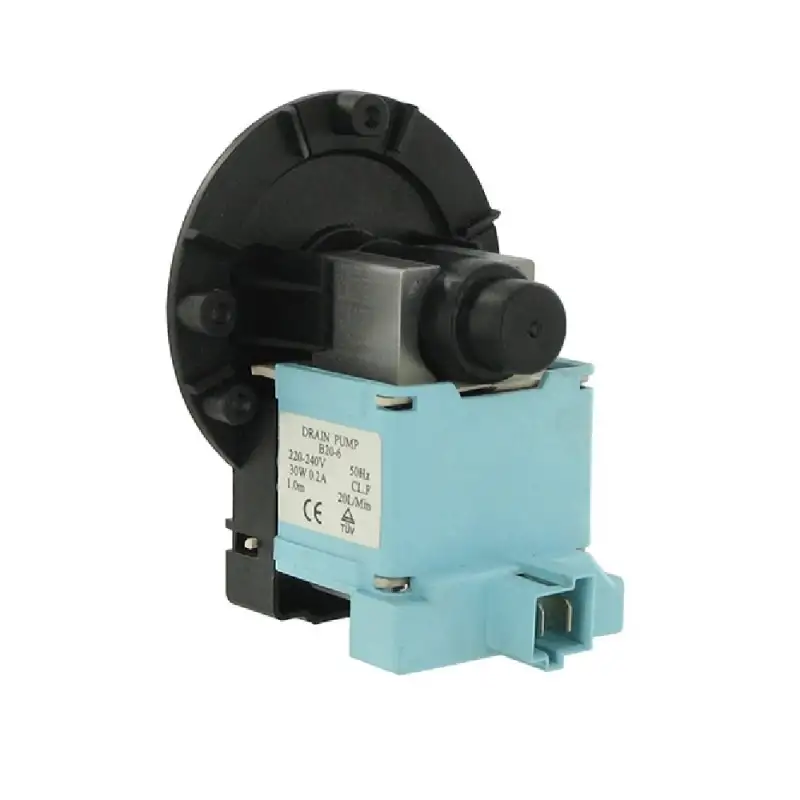 Europart Universel Robinet de vidange Pompe à Base avec Drap-Housse Toc et vis de Fixation/Twin Plug-in/Bas positionné Dos à la Route Bornes, 220–240 V, 50 Hz