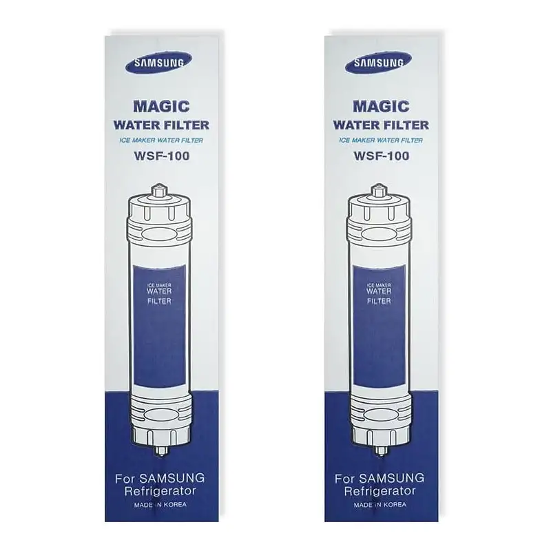 Lot de 2 filtres à eau originaux WSF-100 pour réfrigérateur américain Samsung