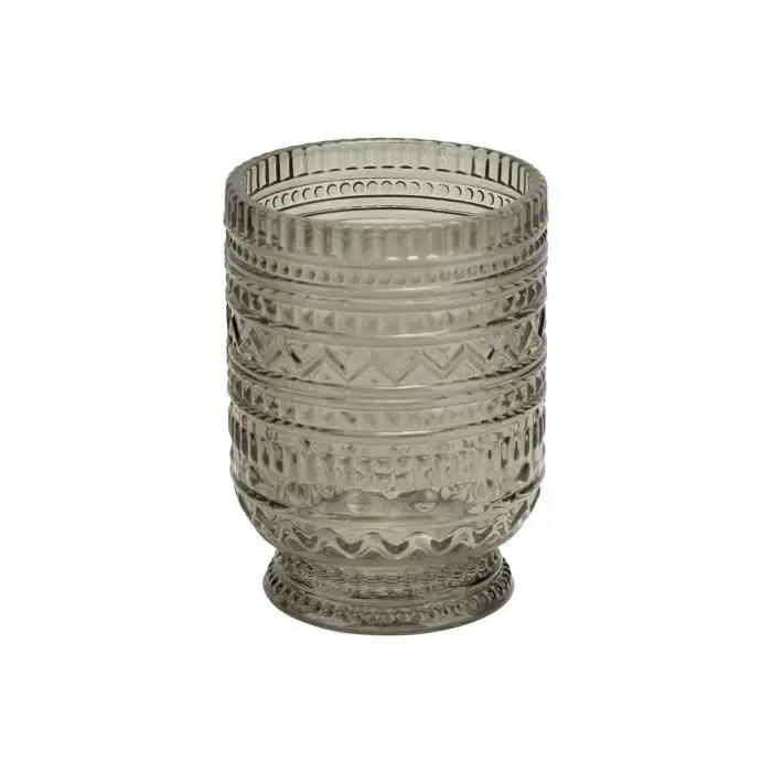 Cosy @ Home Bougeoir Gris Fonce 7,1x7,1xh10cm Verre