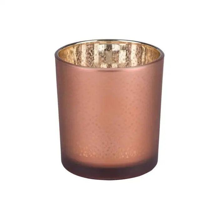 Cosy @ Home Bougeoir Lecce Cuivre Mat D7xh8cm Verre