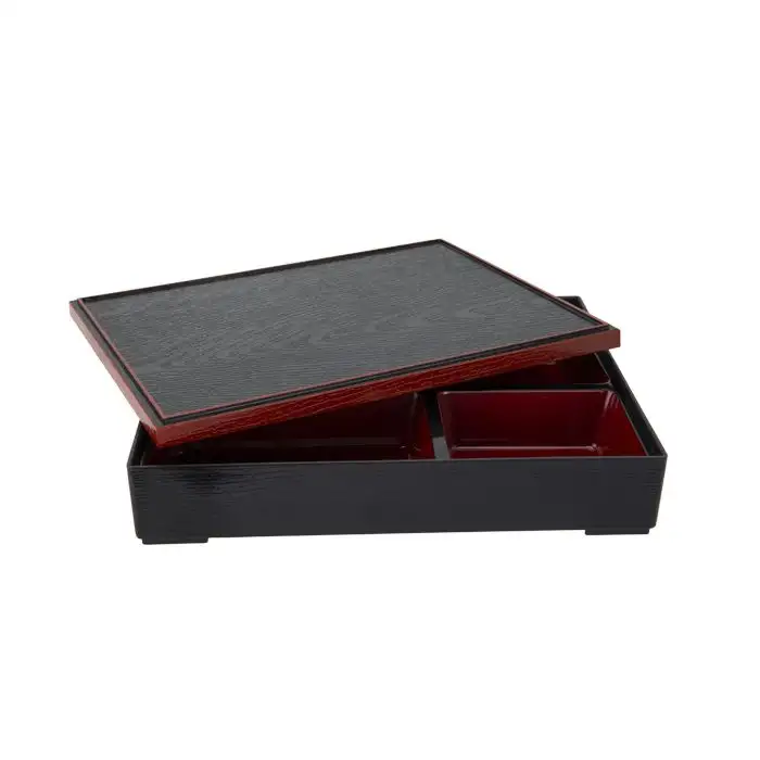 Cosy & Trendy Asian Bento Box Noir-rouge 30x24.5x6cm