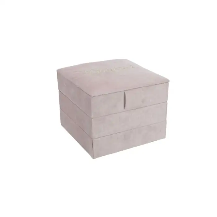 Cosy @ Home Boite A Bijoux Velours Vieux Rose 15,5x1
