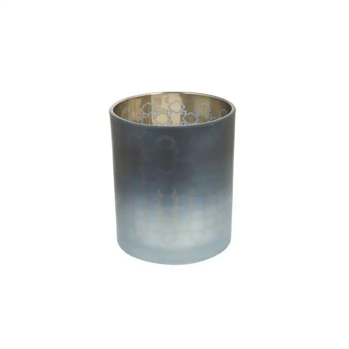 Cosy @ Home Bougeoir Degrade Bleu 7,5x7,5xh7,8cm Ver