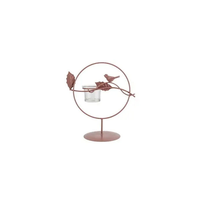 Cosy @ Home Bougeoir Bird Powder Coated Glass Cup Ro