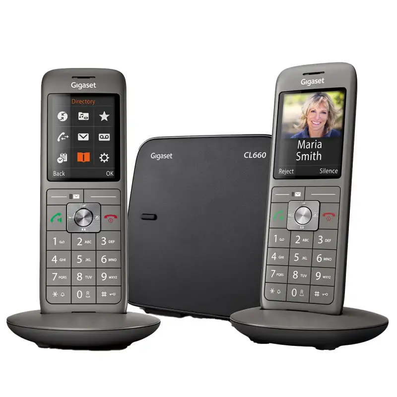 Gigaset CL660 Duo - Téléphone fixe sans fil - 2 combinés - Gris Anthracite [Version Française]