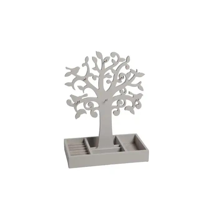 Arbre bijoux bois gris 24x14x34cm
