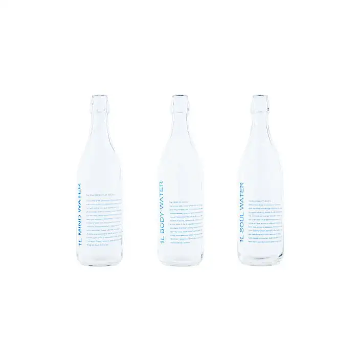 Bouteille d'eau glass 3ass 1l body-mind-