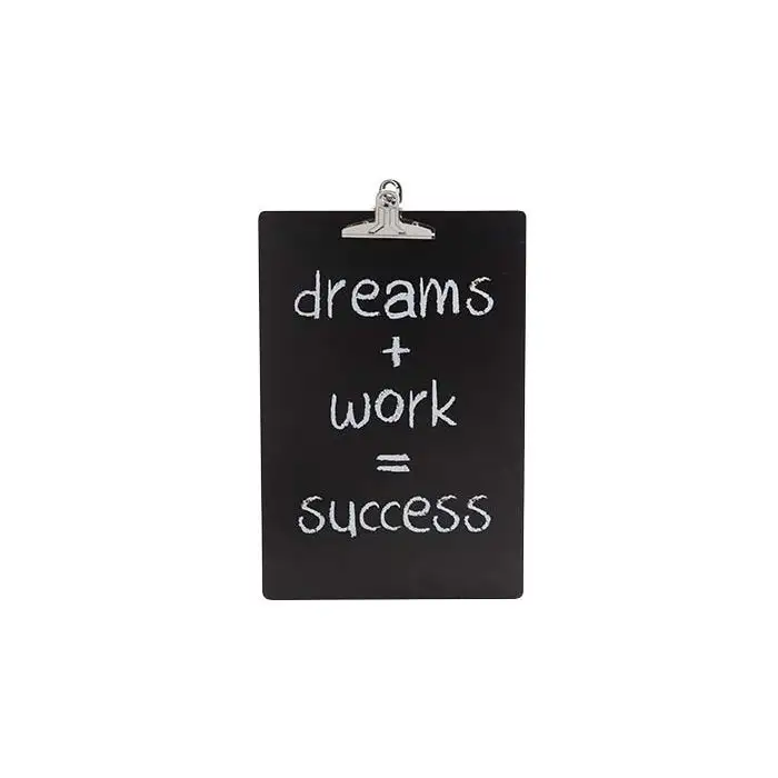 Tableau avec pince noir bois 23x3xh35,7