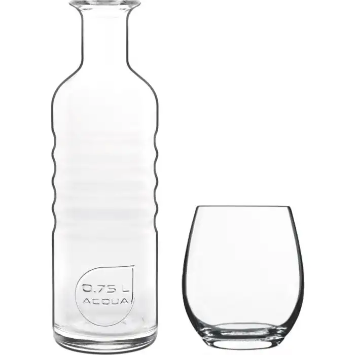 Luigi Bormioli Hydrosommelier Set met Karaf 75cl en 6 Bekerglazen Palace 40cl