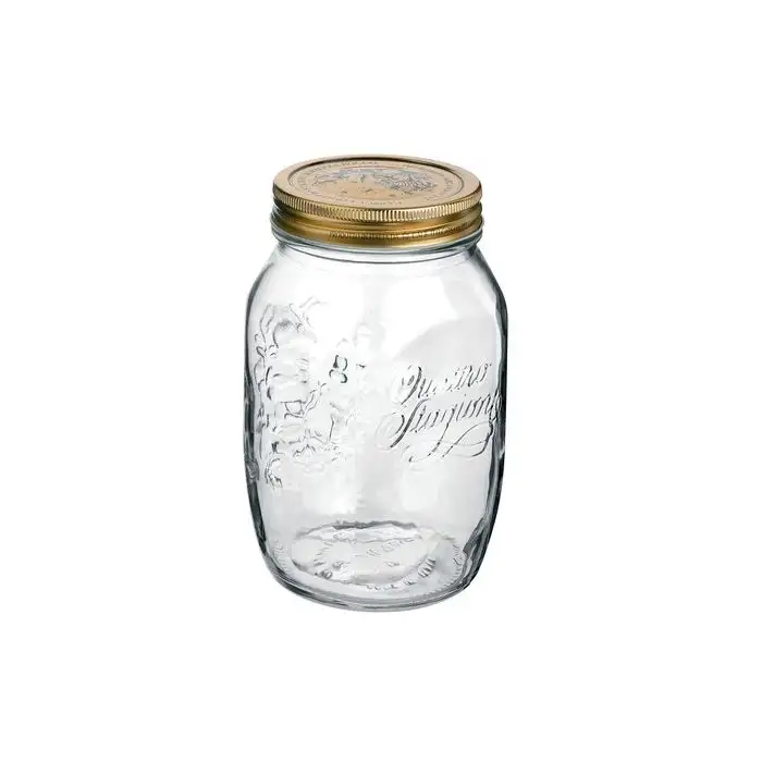 Weck Ekw 6 Boceaux 1000 Ml Quattro Stagioni Avec Bouchon À Viser Gold 46654