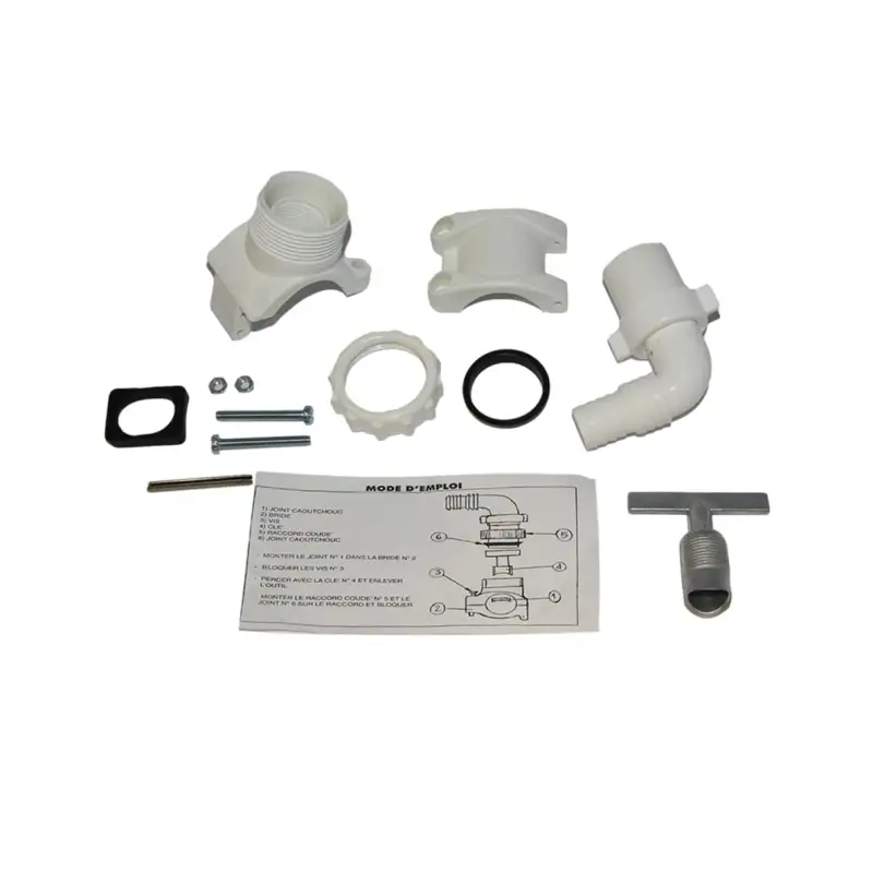 Wpro ASG009 Bride Universel de Vidange pour Canalisation