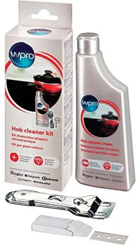 WPRO Kit vitrocéramique Kit nettoyant pour plaque vitro, KVC015